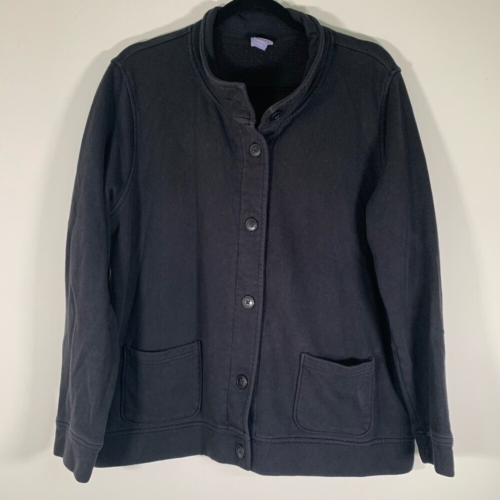 Laura Scott Jacket Women’s XL Black Sweater Jacket Long Sleeves